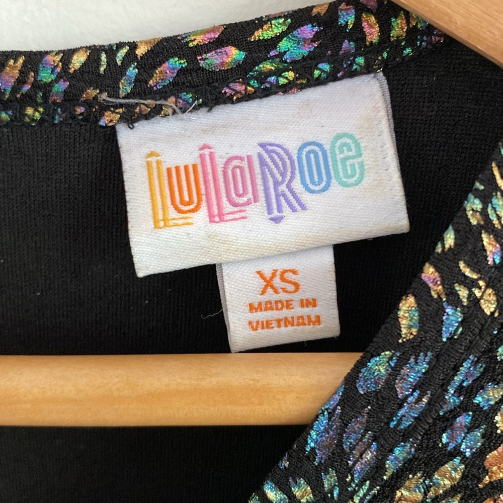 LulaRoe Short Sleeve Dress XS - Picture 3 of 8